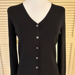 Liz Claiborne Cardigan Sweater Black Small